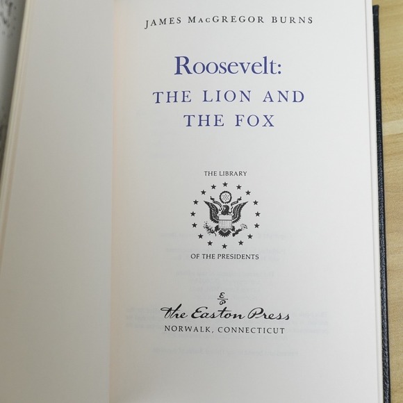 EASTON PRESS ROOSEVELT Volume 1 & 2 by James MacGregor Burns Leather Bound Set - Picture 8 of 16